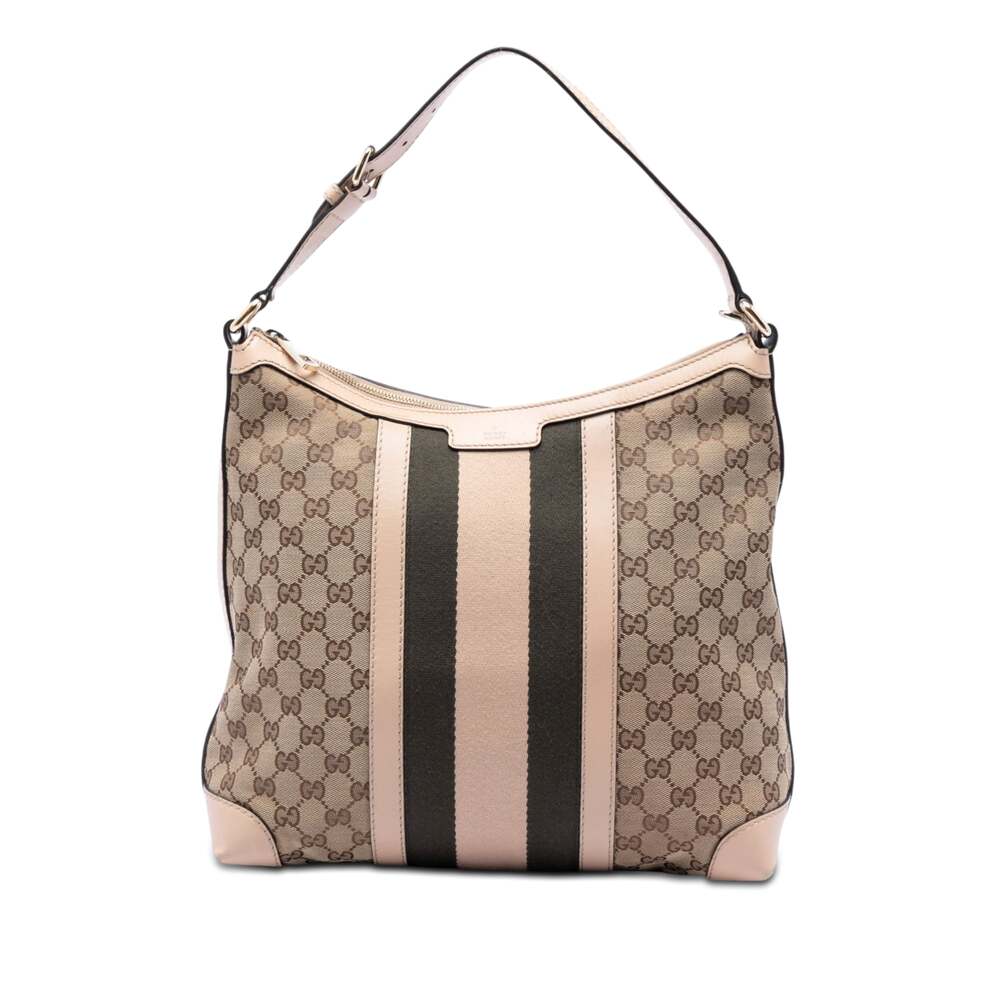Gucci Vintage Web Hobo Gg Canvas Medium #316265G76B